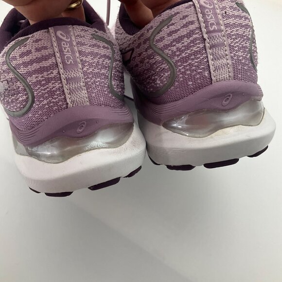 Asics Womens 8 Gel-Cumulus 24 Running Shoes Sneakers Light Purple FF Blast - Picture 7 of 14